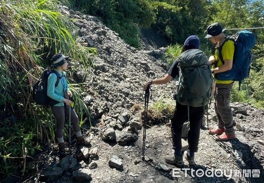 ▲能高越嶺步道西段0.5K處於8月上旬即發生崩塌和落石。（圖／翻攝「天池山莊大小事」臉書社團，下同）