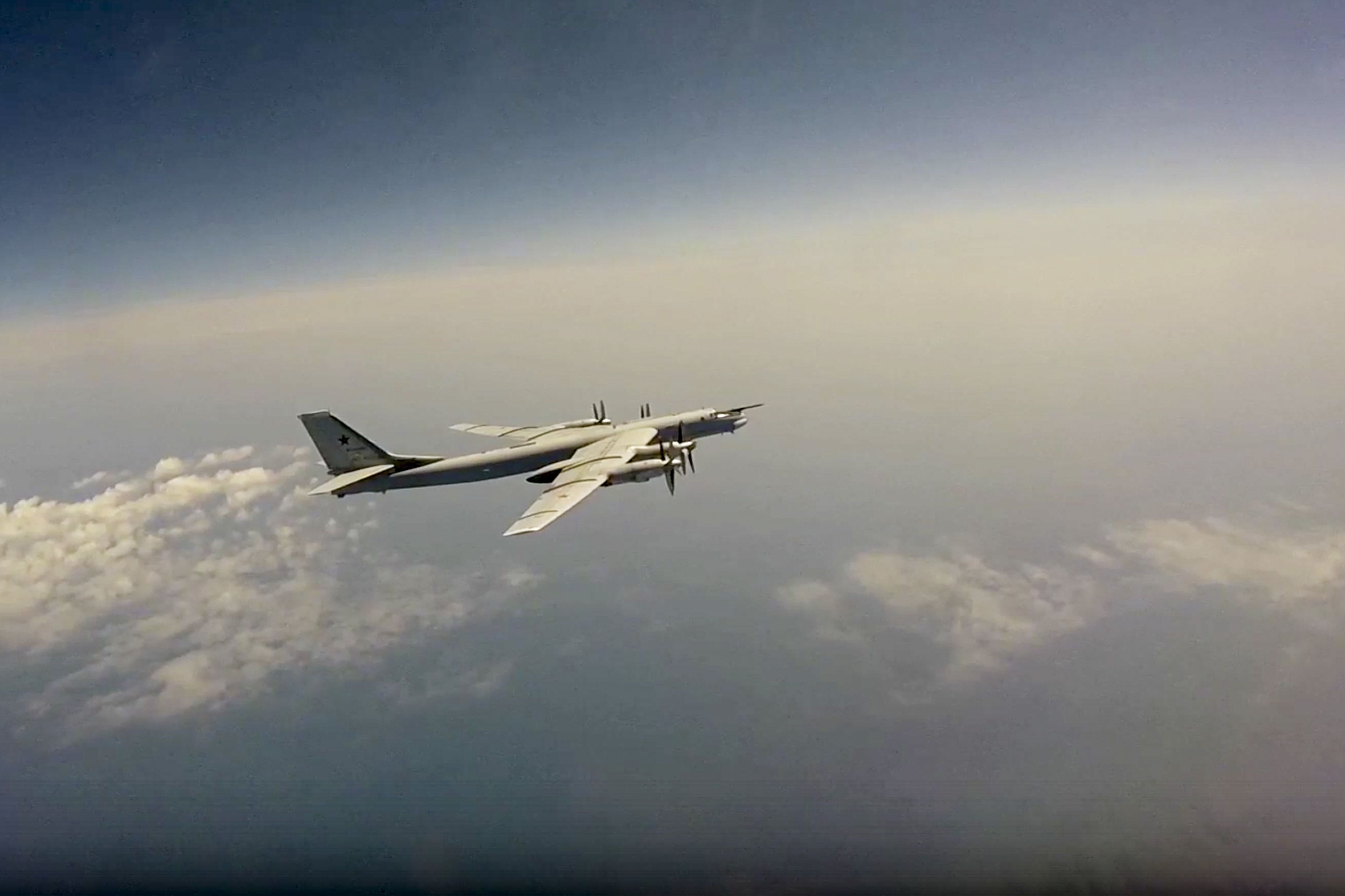 ▲俄軍出動2架Tu-95戰鬥轟炸機。（資料照／達志影像／美聯社）