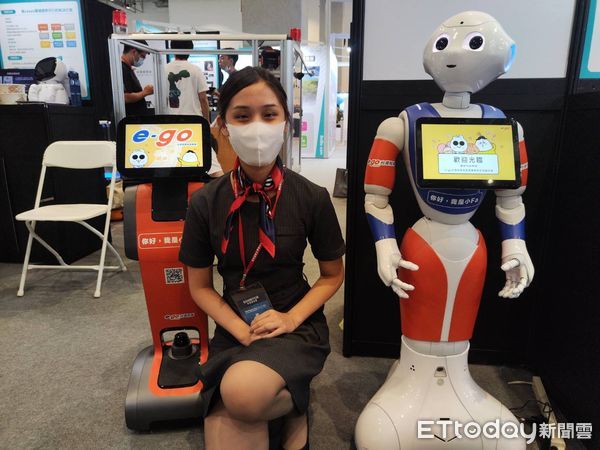 ▲▼e-go台灣租車因應疫情，在機場推出AI機器人提供服務。（圖／e-go台灣租車）