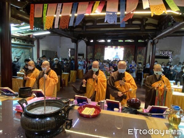 ▲台疆祖廟大觀音亭在農曆七月底舉辦為期3天的盂蘭盆勝會，為生者祈福，為往生者祈求冥福，8月26日將有「瑜伽燄口施食」普度法會，歡迎信眾參與同享佛恩。（圖／記者林悅翻攝，下同）