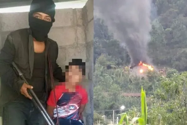 ▲▼3惡匪綁架男童撕票　結果遭村民活活燒死。（圖／翻攝自Facebook）