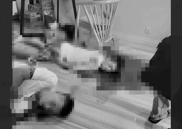 ▲柬埔寨公寓驚傳槍擊！3名台灣男遭擊斃　陳屍血泊中。（圖／翻攝自推特）