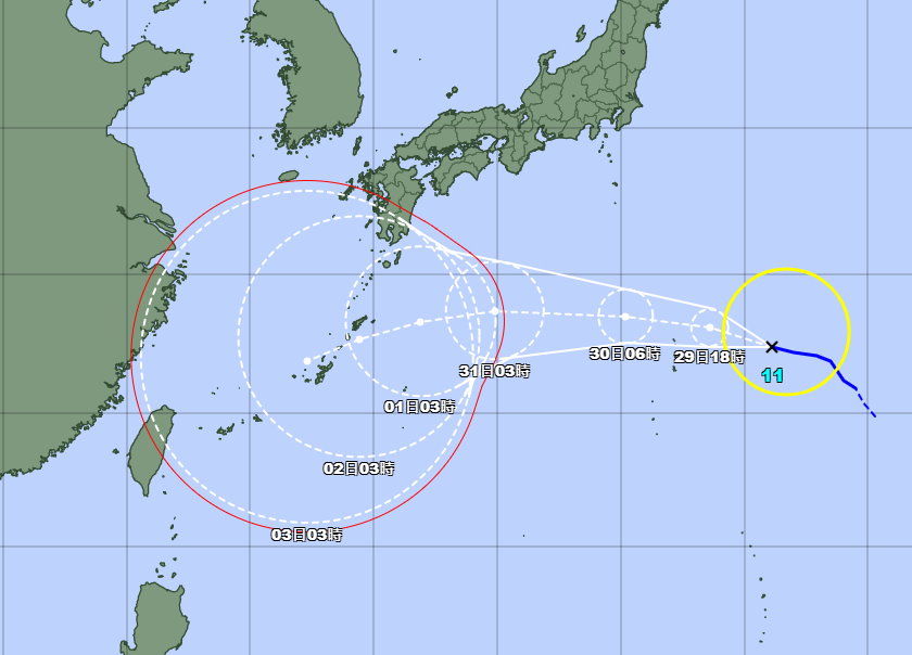 （圖／翻攝日本氣象廳網站）