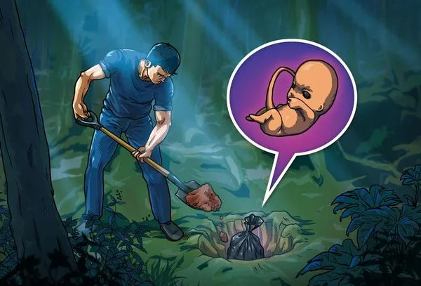 不肖殯葬業者往往將墮胎的嬰屍隨處棄置、掩埋，造成社會問題。（示意畫面）