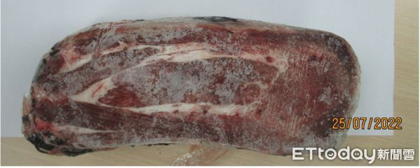 ▲▼今年首見！美國牛舌驗出「住肉孢子蟲」　2226公斤遭退運銷毀。（圖／食藥署提供）