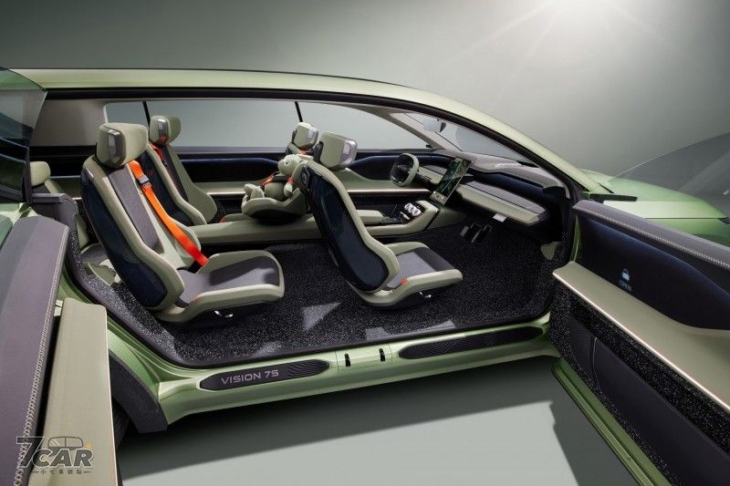 續航力超過 600 公里 Škoda Vision 7S 概念車正式亮相