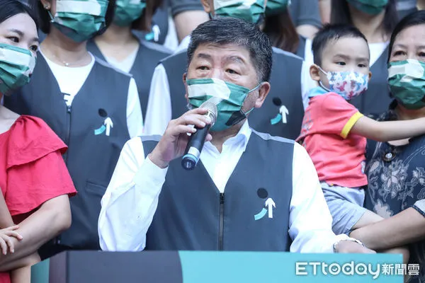 ▲民進黨台北市長參選人陳時中登記參選。（圖／記者林敬旻攝）