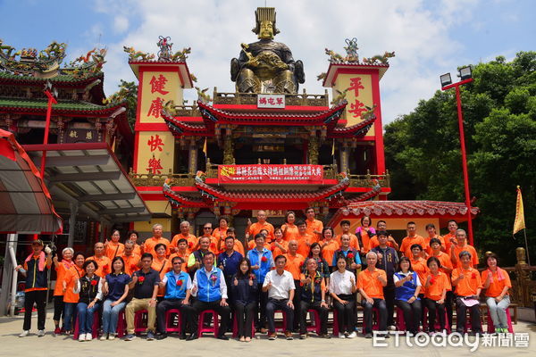 ▲草屯朝清宮純銅媽祖像今天開光安座。（圖／南投縣政府提供，下同）