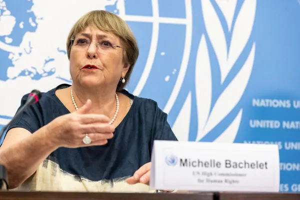 ▲▼聯合國人權事務高級專員巴舍萊（Michelle Bachelet）在卸任前最後一刻發布中國新疆人權相關評估報告。（圖／路透）
