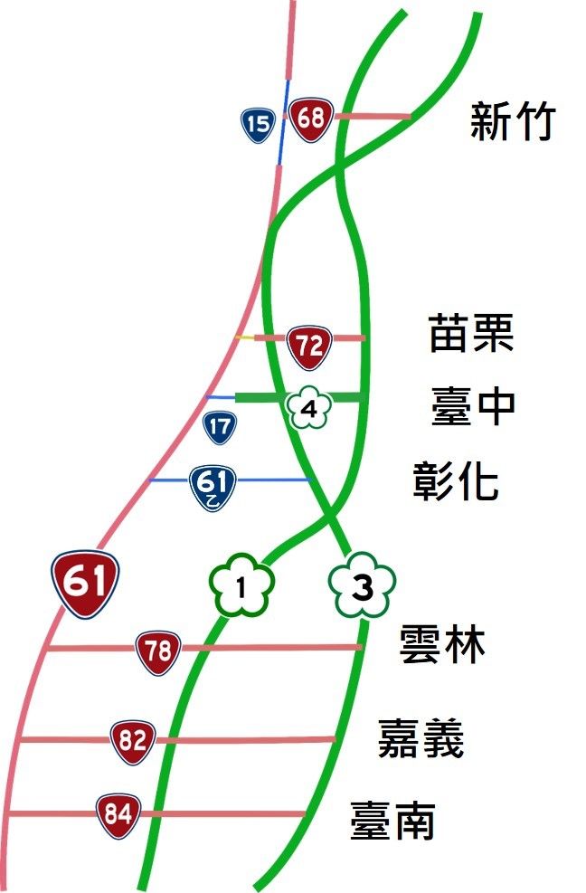 ▲▼台61線替代道路。（圖／高公局）