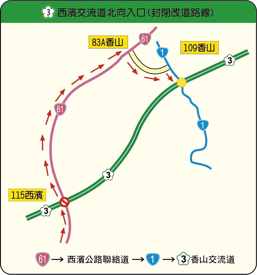 ▲▼台61線替代道路。（圖／高公局）