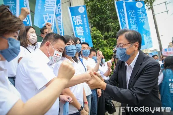 ▲▼國民黨桃園市長參選人張善政正式登記。（圖／張善政競選總部提供）