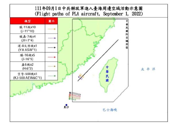 ▲▼共機53架次、共艦8艘次持續於台灣周邊海空域活動。（圖／國防部提供）