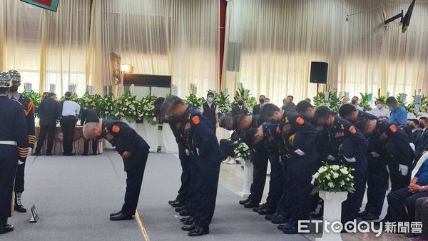 ▲▼ 台南2殉職警員告別式 。（圖／記者林悅翻攝）