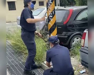 彰化號誌燈砸癱新手媽!廠商6月巡檢喊OK 竟藏5支鏽蝕嚴重