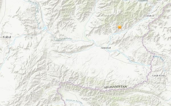 ▲▼阿富汗庫納爾省在當地5日發生規模5.3級地震，造成至少8人死亡。（圖／翻攝自USGS官網）