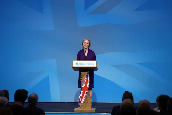 ▲▼特拉斯（Liz Truss）成為新任英國首相發表演說。（圖／路透）