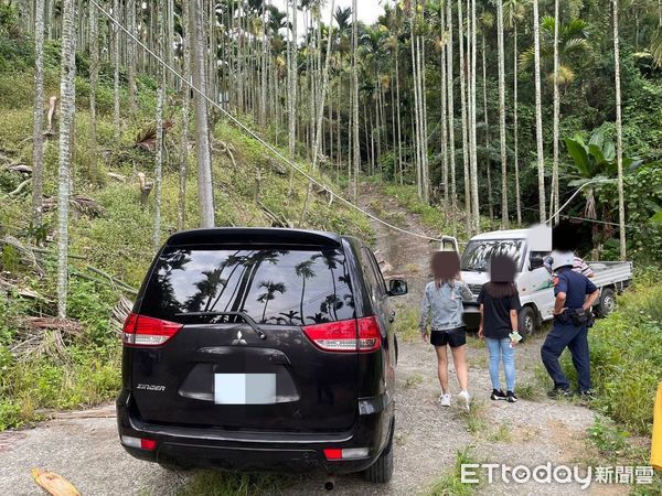 ▲遊客依導航指示誤入深山迷路，埔里警方獲報協尋。（圖／記者高堂堯翻攝）