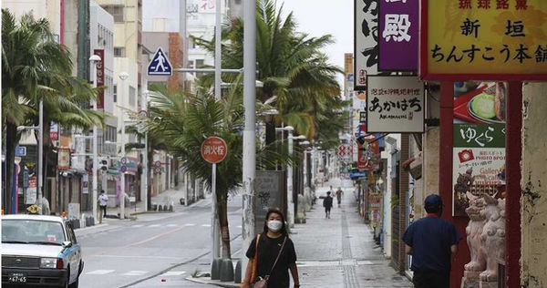 日本沖繩國際通街景。（圖／達志／美聯社）
