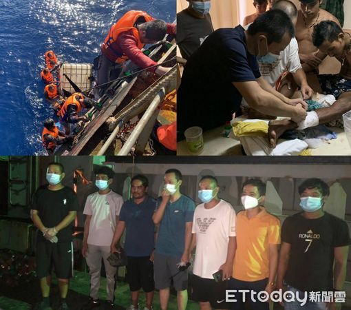 ▲四維航運商船救起八名緬甸船員。（圖／四維航提供）
