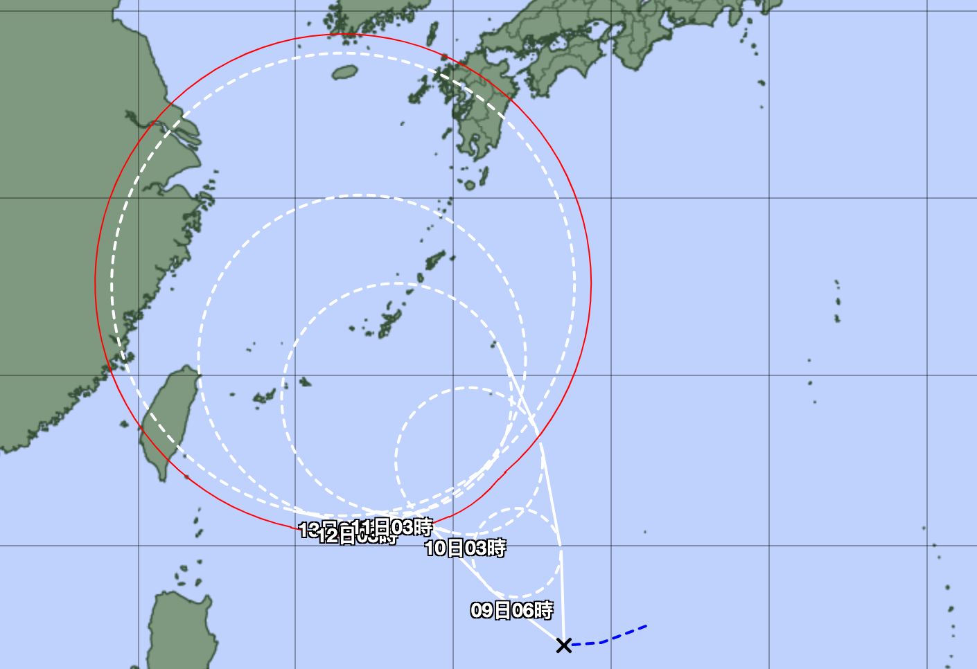 ▲梅花颱風生成。（圖／翻攝自日本氣象廳）