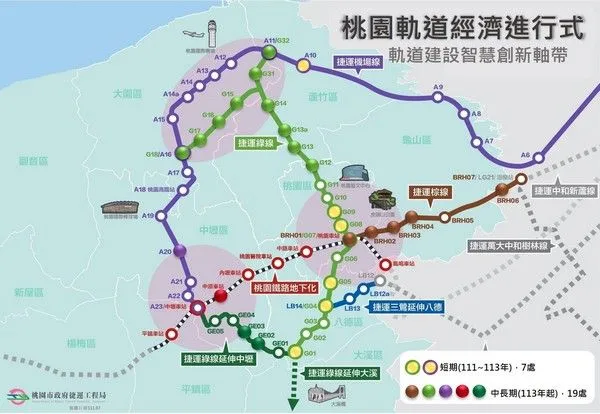 ▲桃園捷運26處基地加速開發招商