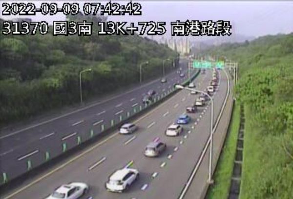 ▲▼國五南下南港段路況。（圖／翻攝1968高公局網站）