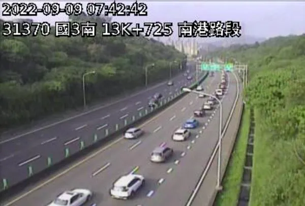 ▲▼國五南下南港段路況。（圖／翻攝1968高公局網站）