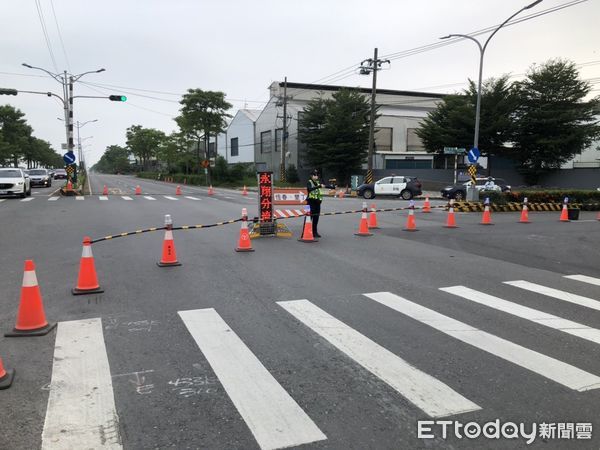 ▲台一線調撥車道           。（圖／警方提供，下同攝）