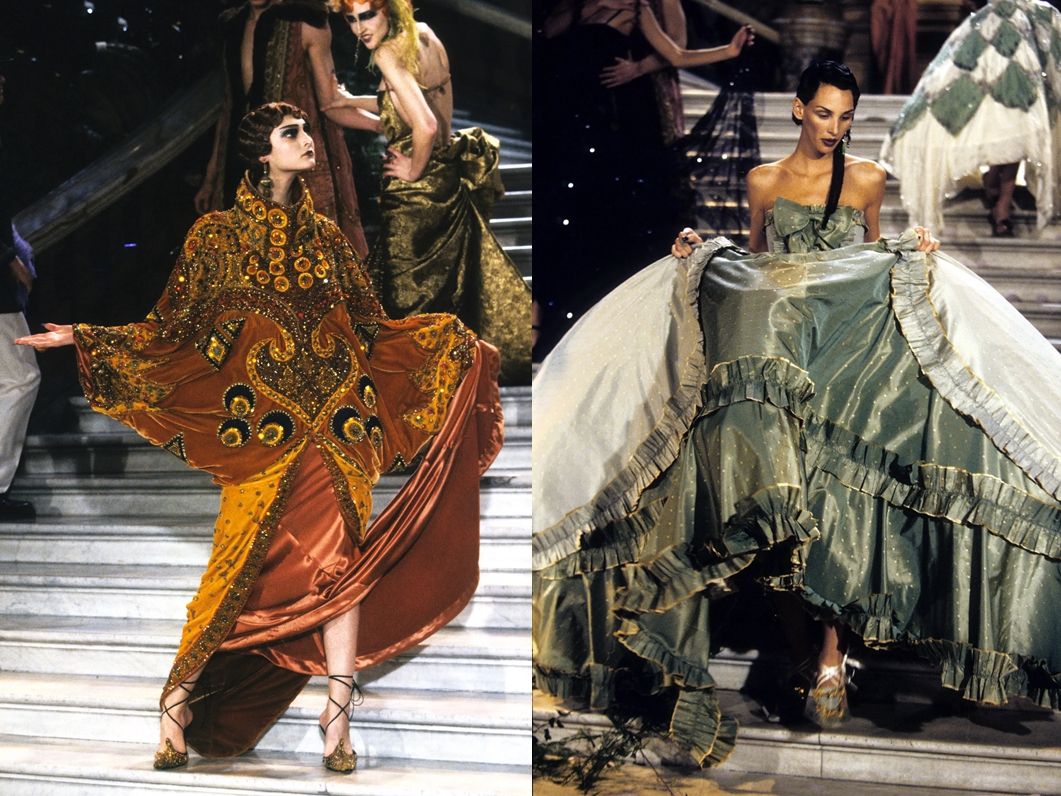 ▲華麗大師John Galliano以精湛的斜裁技藝（Bias-Cut）開創Dior超過十年浮誇而華麗的時代（圖／翻攝字品牌官網）。（圖／翻攝字品牌官網）