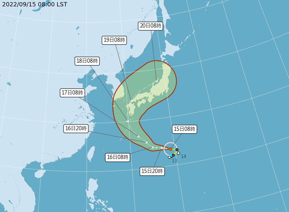 ▲▼由左而右是颱風梅花、南瑪都、莫柏。（圖／氣象局）