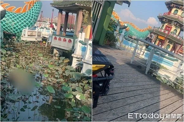 ▲▼高雄蓮池潭浮屍。（圖／記者吳奕靖翻攝）