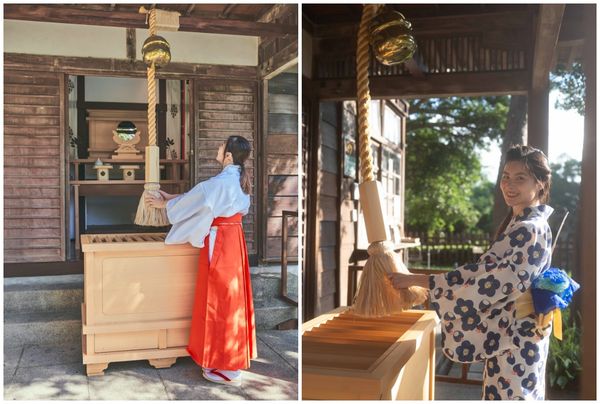 ▲桃園神社9月起推出「緣結び風鈴」。（圖／桃園神社提供）