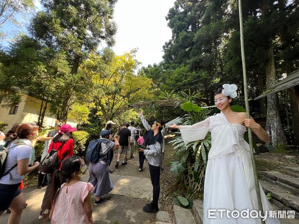 ▲「回森林家」把東眼山森林遊樂區，變身成動物魔法森林。（圖／記者楊惠琪攝）