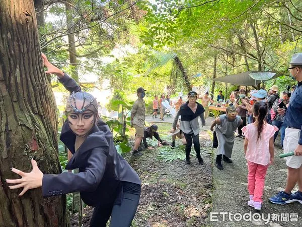 ▲「回森林家」把東眼山森林遊樂區，變身成動物魔法森林。（圖／記者楊惠琪攝）