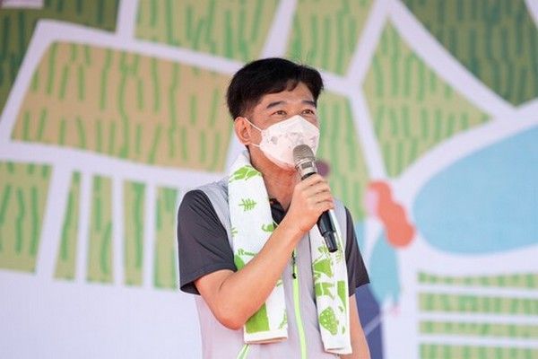 ▲農水署桃管處愛水健走，新屋環境教育園區熱鬧舉行