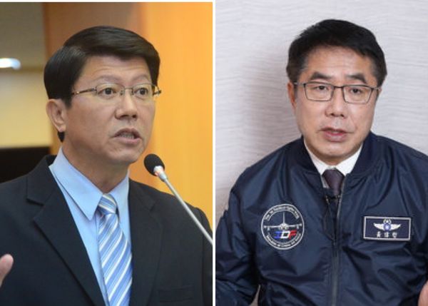 ▲▼台南市長黃偉哲（右）、國民黨市長參選人謝龍介（左）。（圖／合成圖）