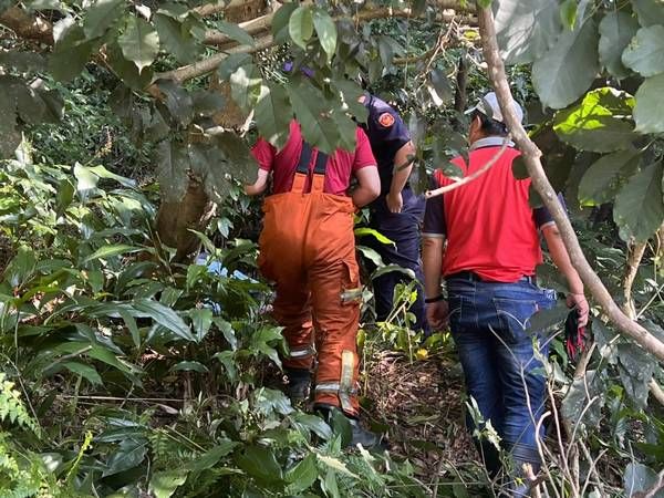 ▲分秒必爭向天搏命警消搜山緊急救援