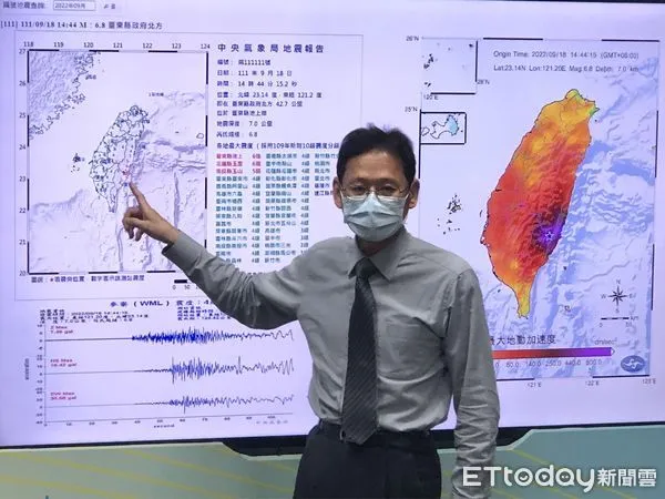 ▲▼ 地震中心主任陳國昌聯訪。（圖／記者黃國霖攝）