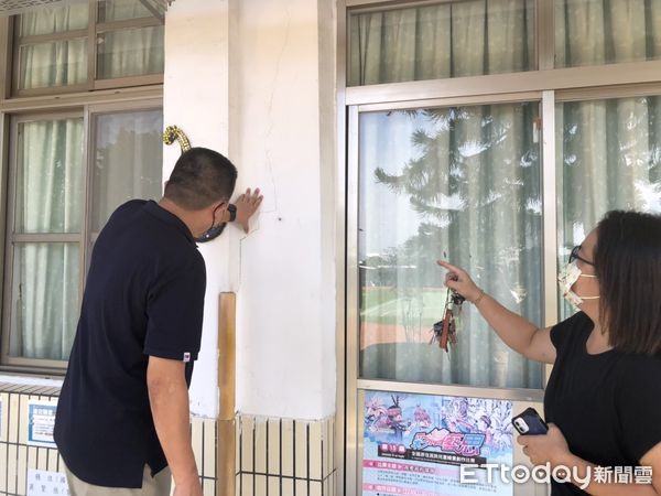 ▲▼台東縣17日晚間發生芮氏規模6.4地震，造成縱谷地區31所學校校舍受損。（圖／台東縣政府提供，下同）