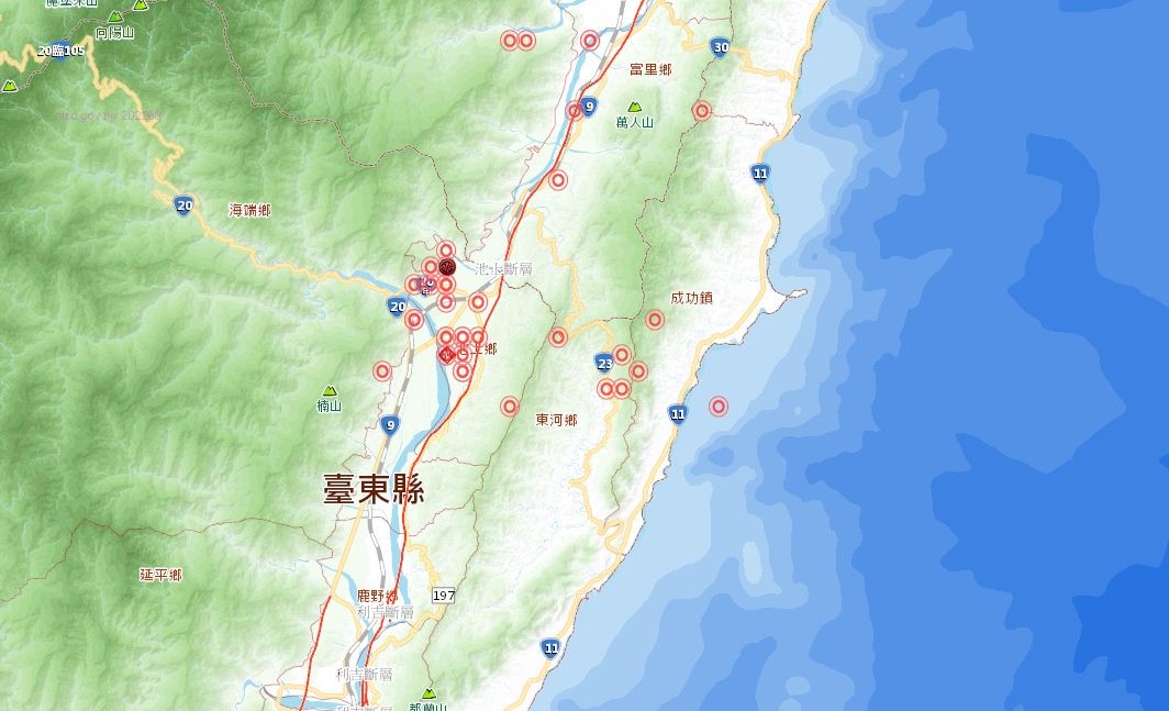 ▲▼918台東地震。（圖／NCDR）