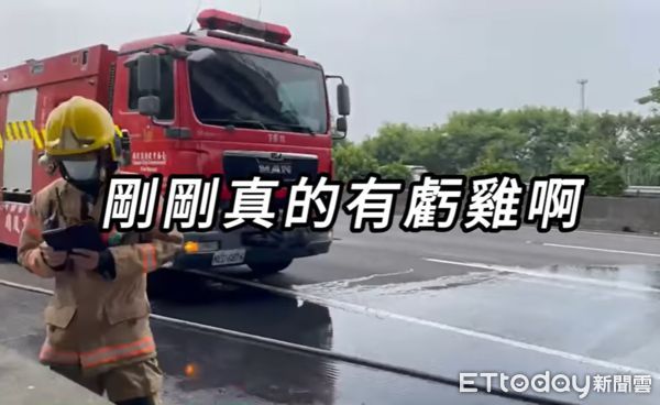 ▲▼無黨籍台南市長參選人林義豐團隊拜訪途中火燒車意外。（圖／翻攝林義豐MarkLin臉書）