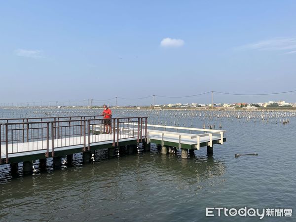 ▲雲林縣政府斥資千萬進行「臺西及口湖友善釣魚平台及周邊環境改善工程」，縣長張麗善今日下午特率水利團隊前往口湖及台西，現勘工程進度。（圖／記者蔡佩旻翻攝）