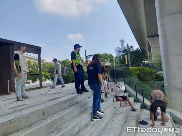 ▲▼台中綠空廊道傳出街友攻擊落單女子。（圖／長春里長林姍汝提供）