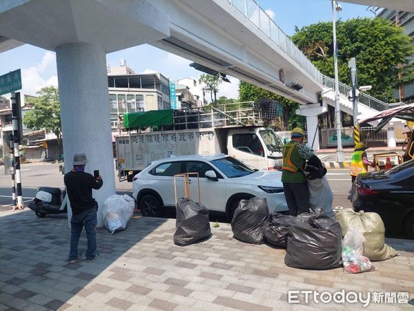 ▲▼台中綠空廊道傳出街友攻擊落單女子。（圖／長春里長林姍汝提供）