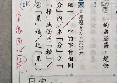 小五兒作業拿到「類甲上」媽笑翻　網揪1點：老師用心良苦