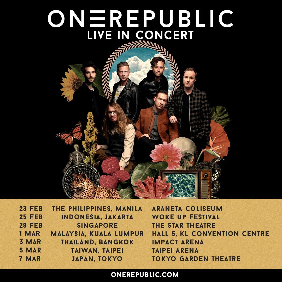 ▲▼共和世代（OneRepublic）將於明年3月來台開唱。（圖／翻攝自Facebook／OneRepublic）