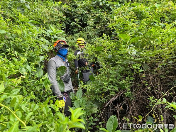 ▲永康山區民眾採藥失聯，失蹤者自行脫困下山。（圖／記者楊漢聲翻攝）