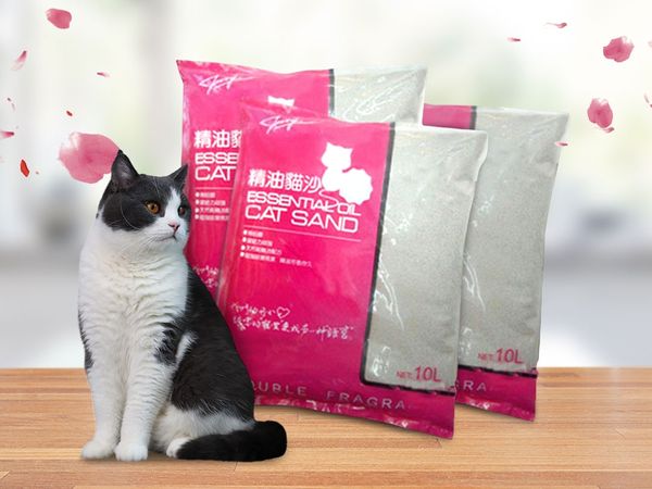 玫瑰精油貓砂3包399元　大小顆粒一起買，易凝結又不揚粉塵