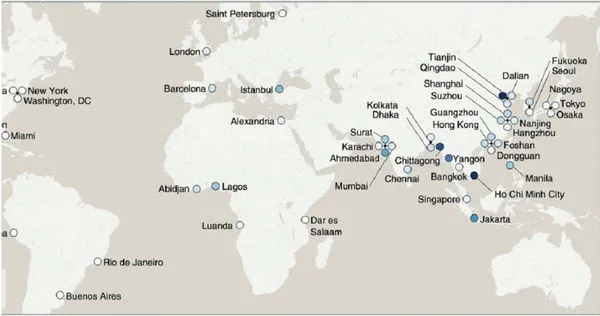 亞洲沿海城市快速下沉　加劇海平面上升危機